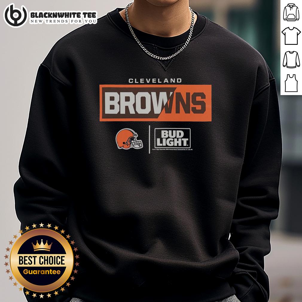 Hot Bud Light Cleveland Browns Team T-Shirt - Image 5