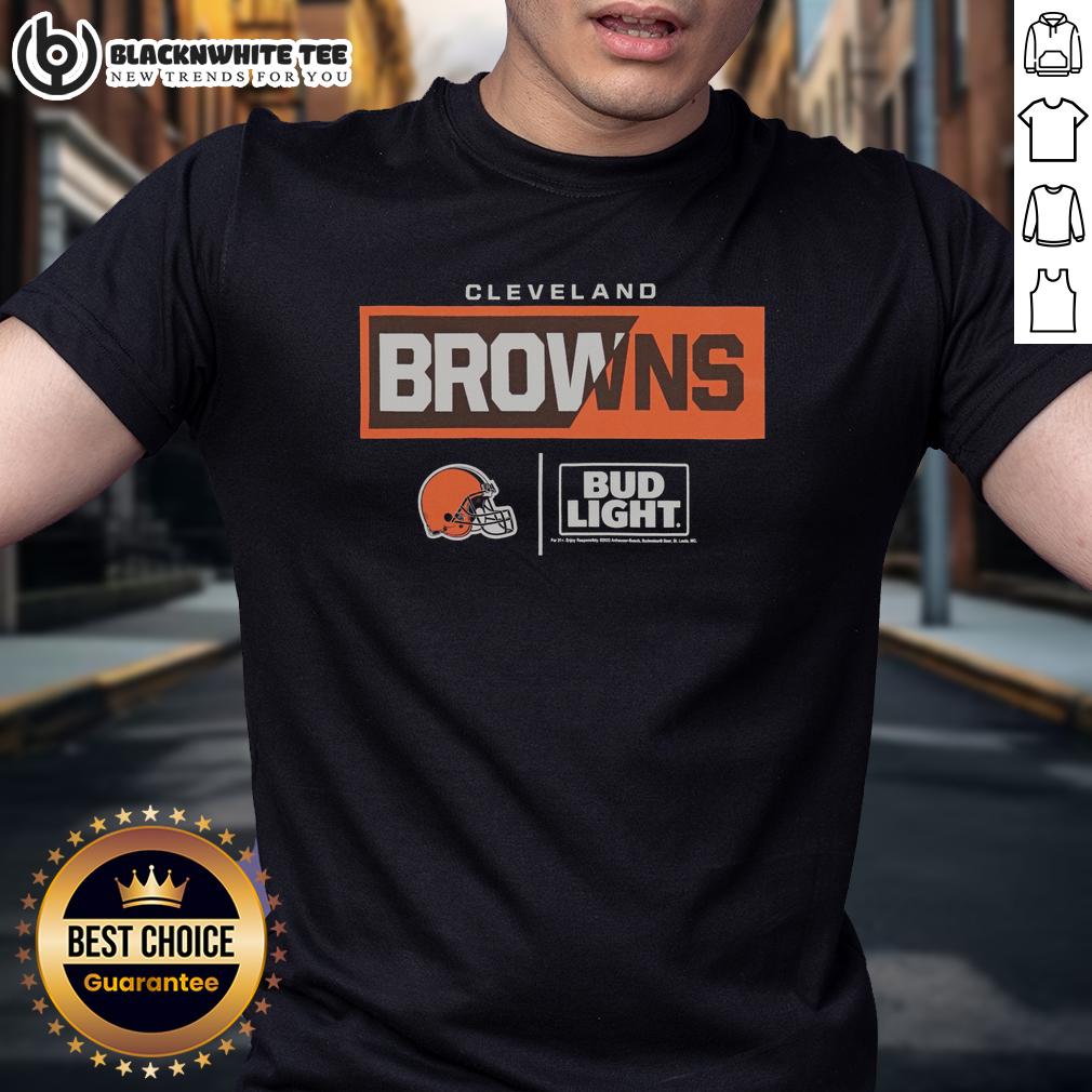Hot Bud Light Cleveland Browns Team T-Shirt