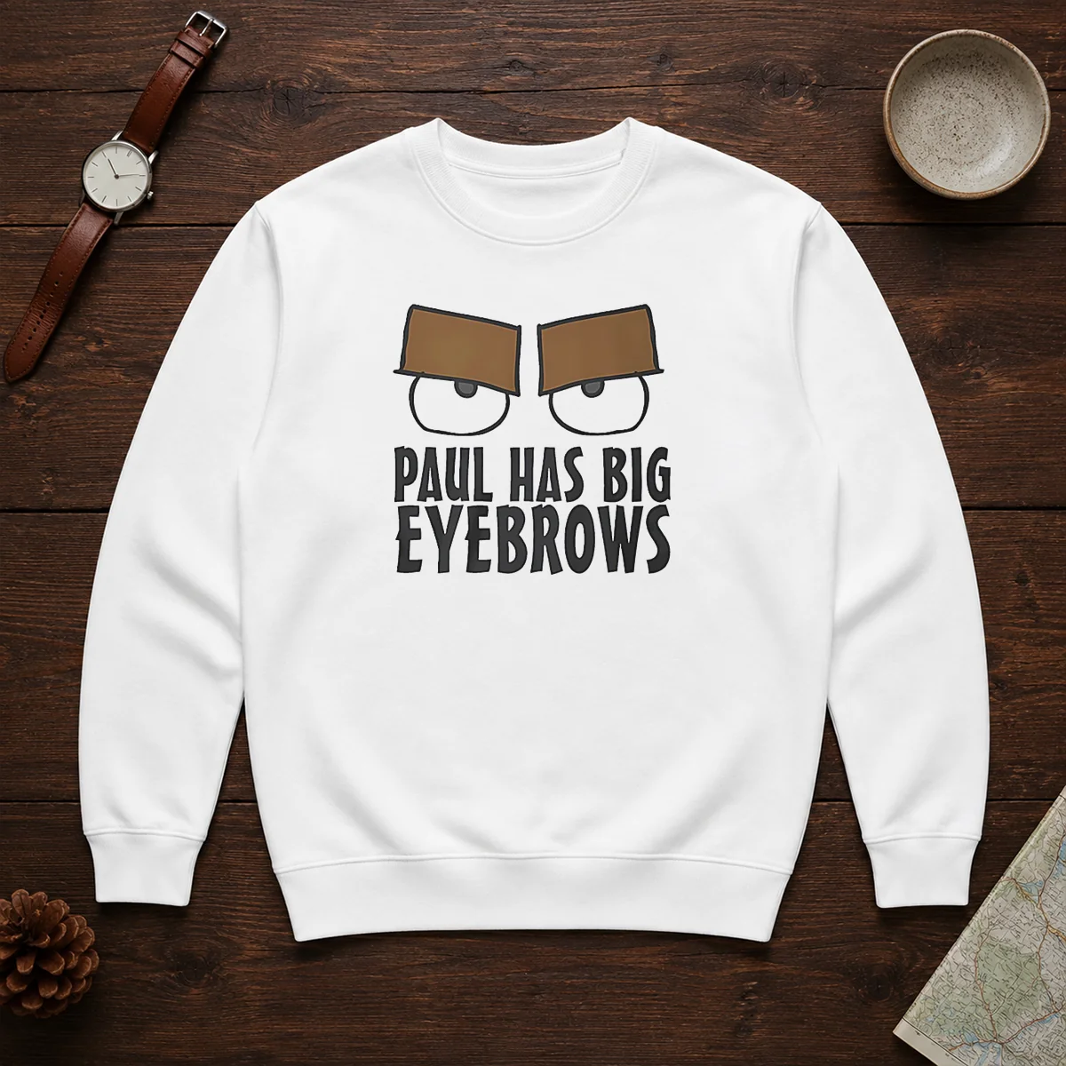 Good Paul Has Big Eyebrows Funny Cartoon Shirt - Image 7