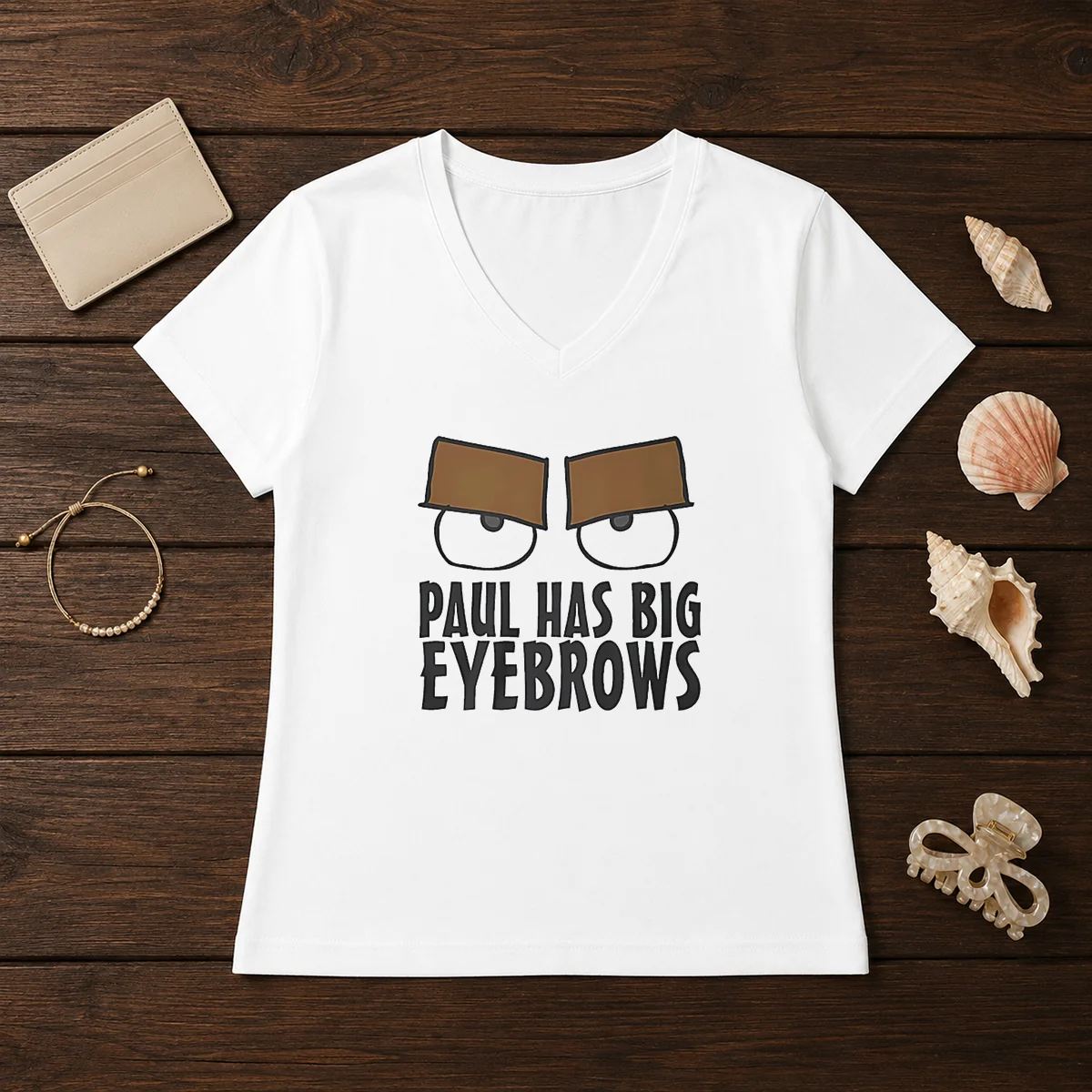 Good Paul Has Big Eyebrows Funny Cartoon Shirt - Image 2