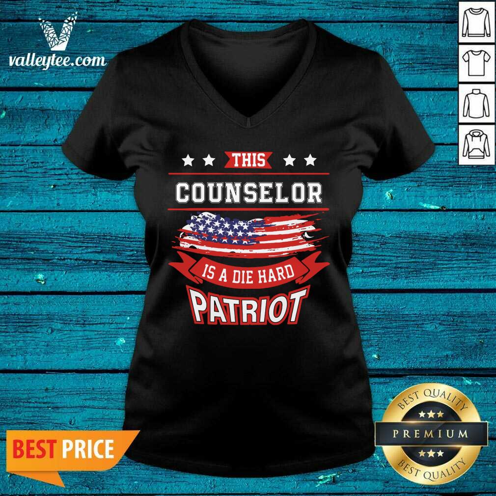 This Counselor Is A Die Hard Patriot American Flag Shirt - Image 5