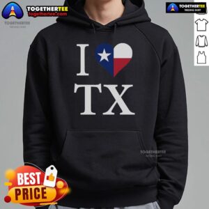 Alternative view of Top I Love Texas TX Flag T-Shirt