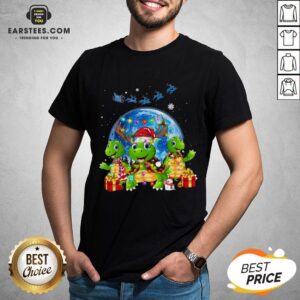 Original Turtles Reindeer Santa Merry Christmas Shirt