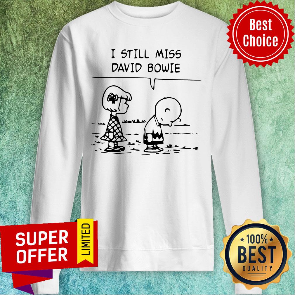 Sally Brown And Charlie Brown I Still Miss David Bowie Shirt - Image 4