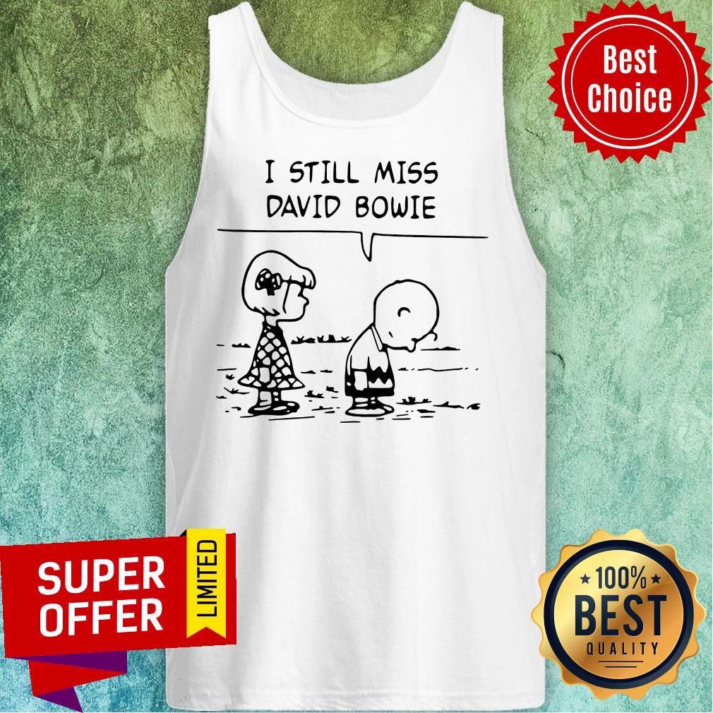 Sally Brown And Charlie Brown I Still Miss David Bowie Shirt - Image 3