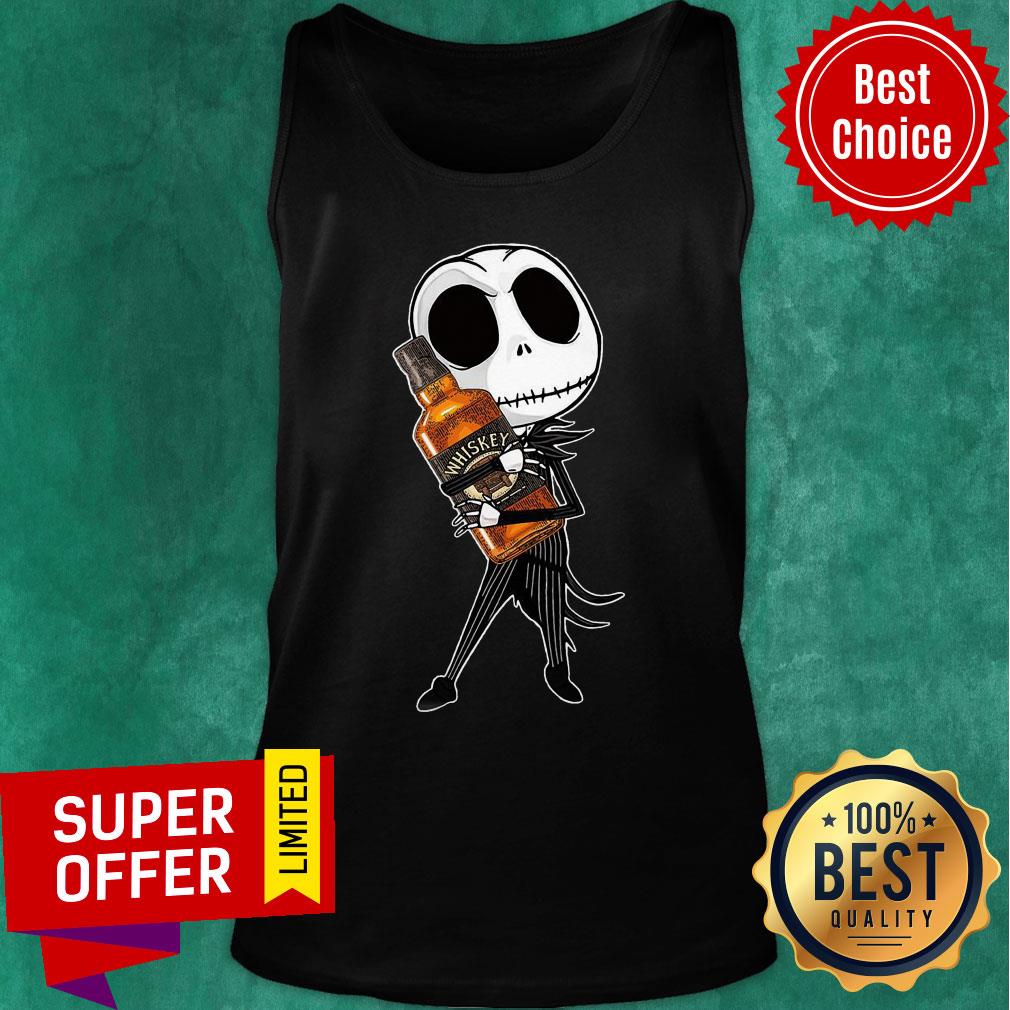 Funny Jack Skellington Hug Whiskey Shirt - Image 5