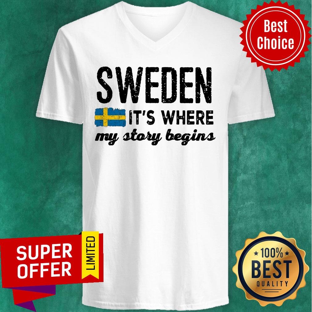 Sweden It's Where My Story Begins Shirt - Image 2