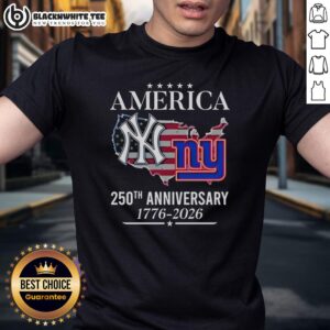 Original America New York Yankees And New York Giants 250th Anniversary 1776 2026 T-Shirt