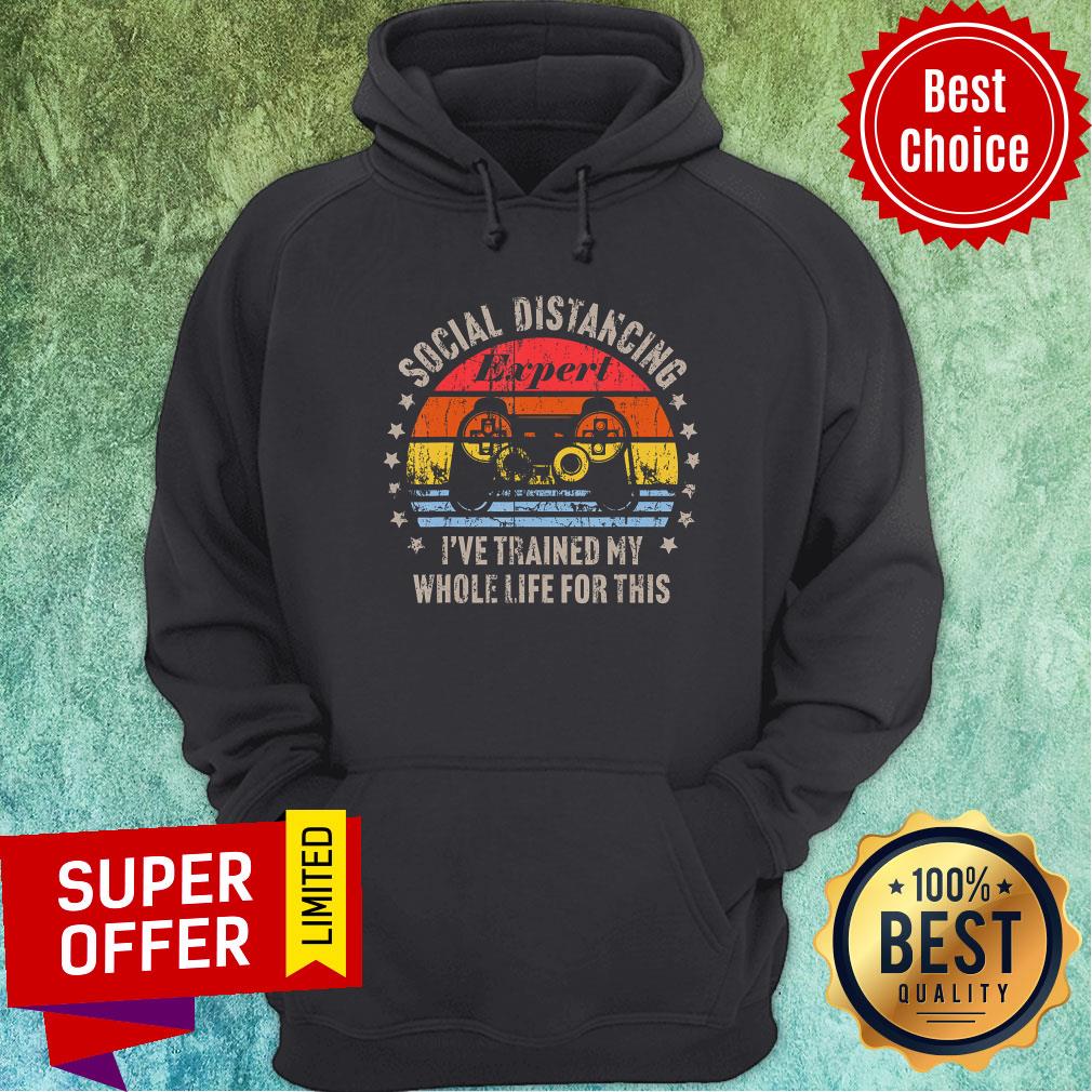 Social Distancing Expert Video Gamer Gaming Vintage Shirt - Image 5