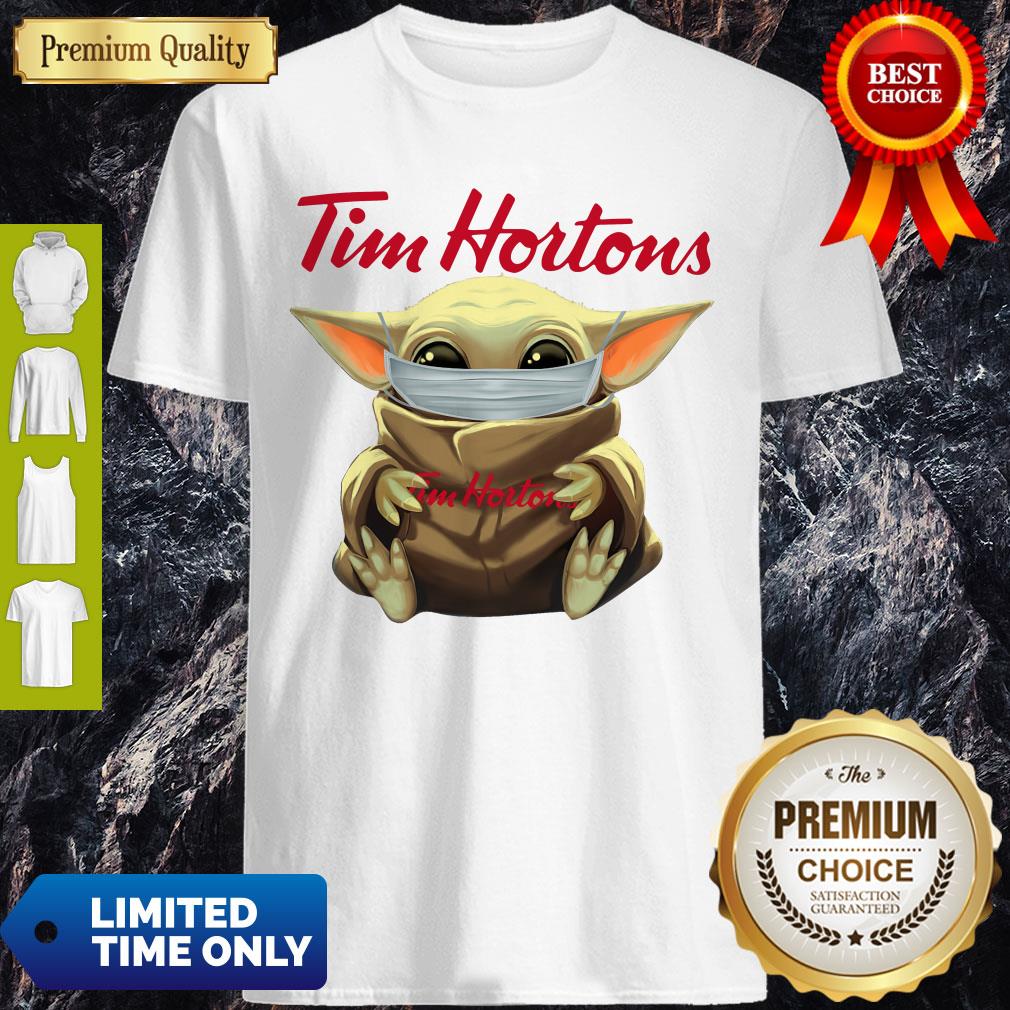 Premium Star Wars Baby Yoda Hug Tim Hortons Mask Covid 19 Shirt