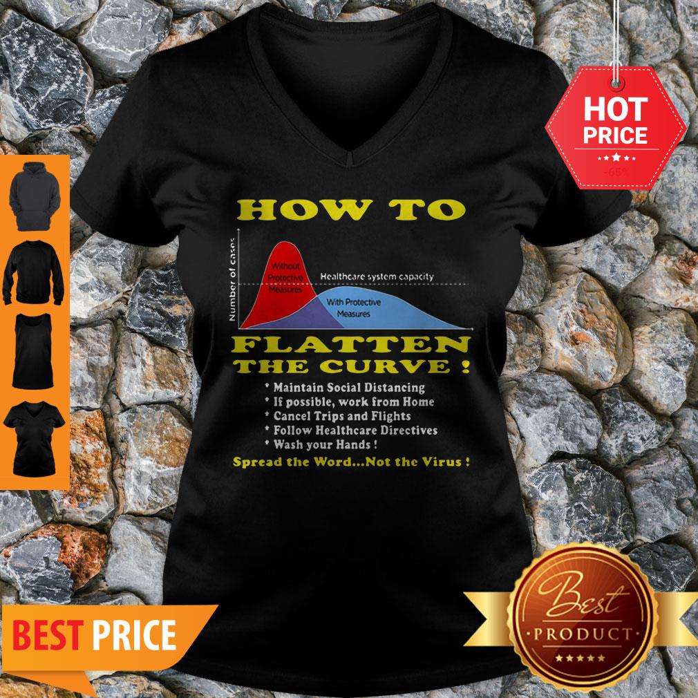 Cute How To Flatten The Curve Spread The Word Not The Virus Shirt - Image 5