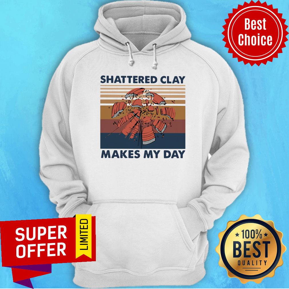 Skeet Shooting Shattered Clay Makes My Day Vintage Retro Shirt - Image 5