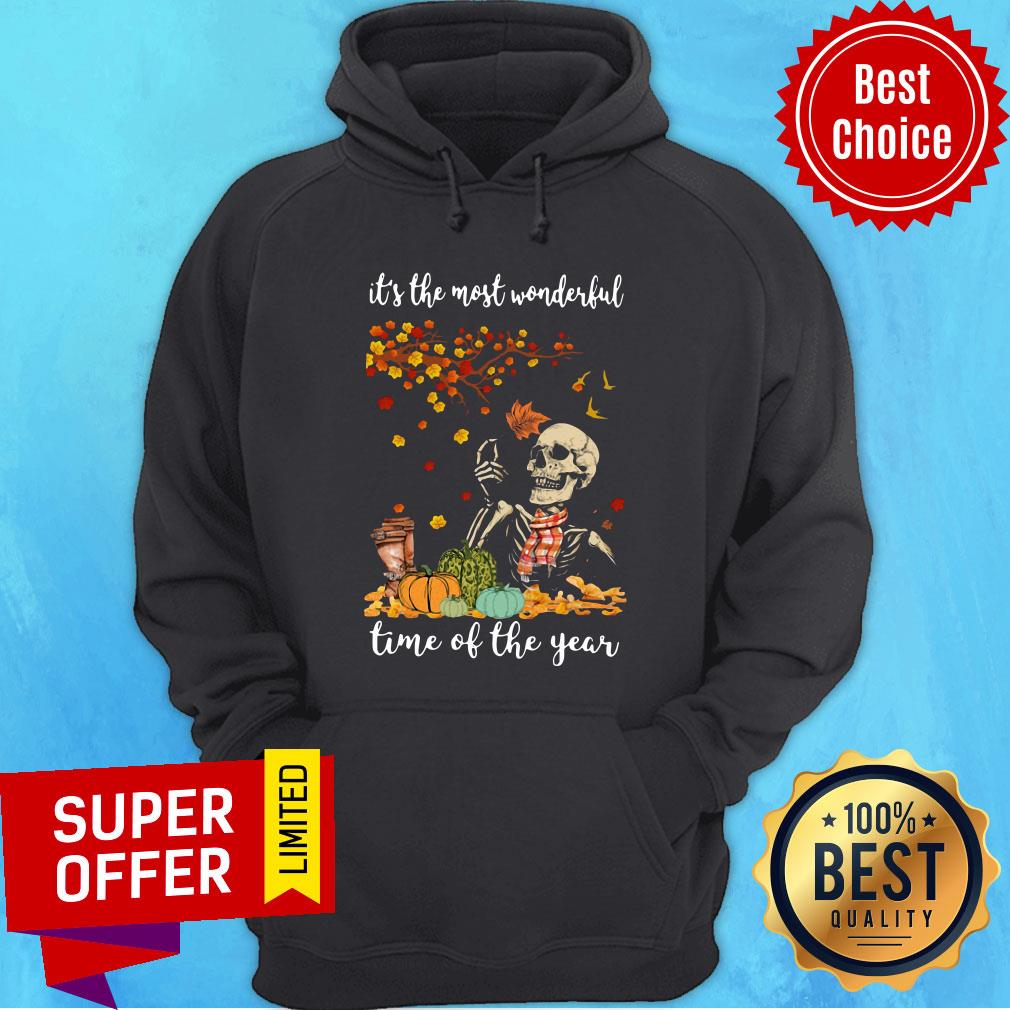Skeleton It’s The Most Wonderful Time Of The Year Halloween Shirt - Image 5