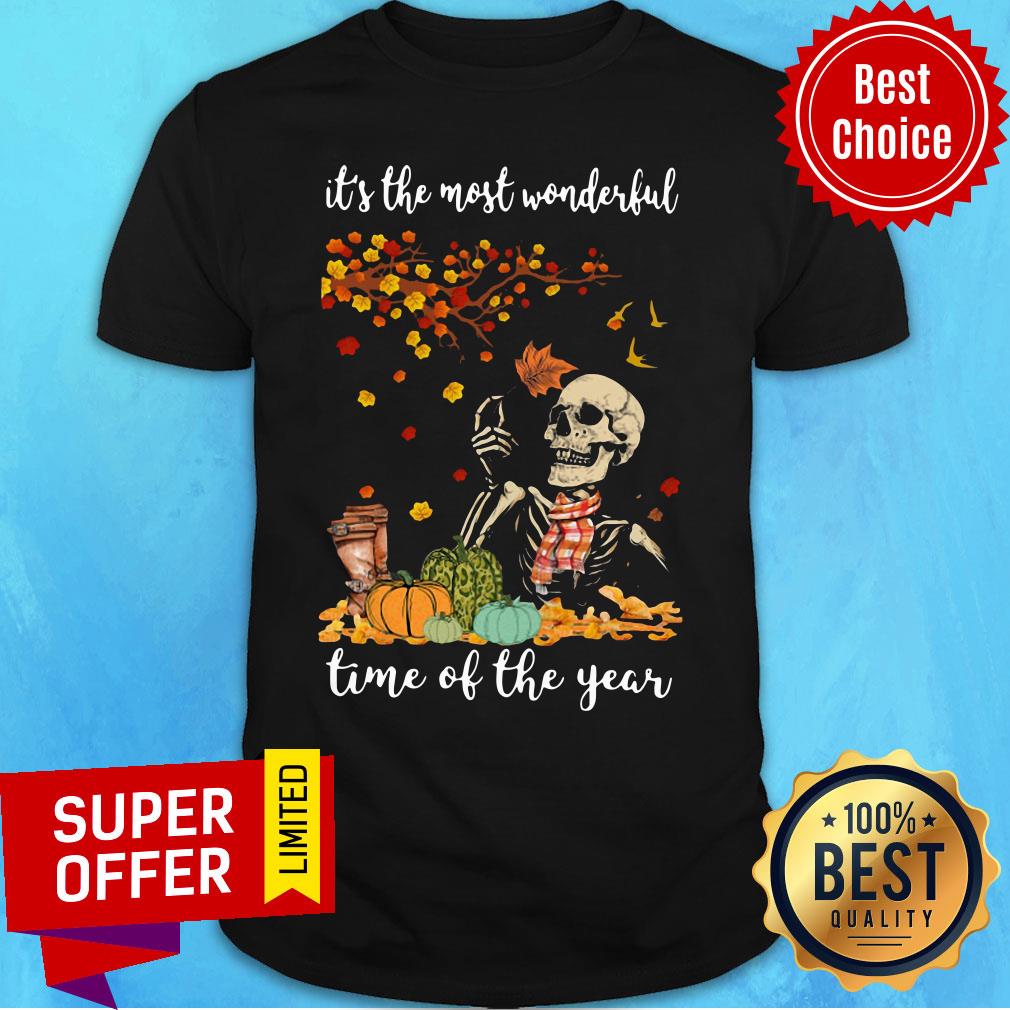 Skeleton It’s The Most Wonderful Time Of The Year Halloween Shirt