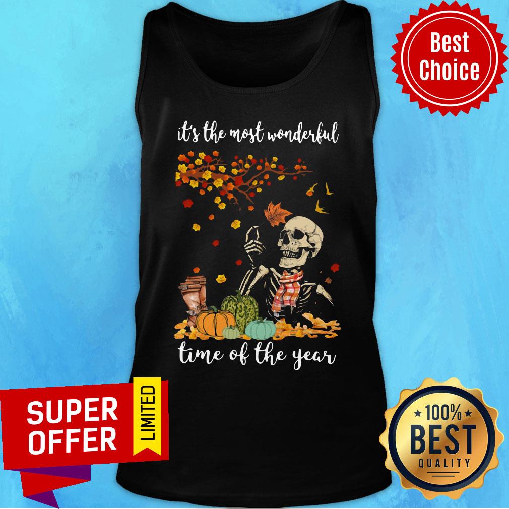 Skeleton It’s The Most Wonderful Time Of The Year Halloween Shirt - Image 3