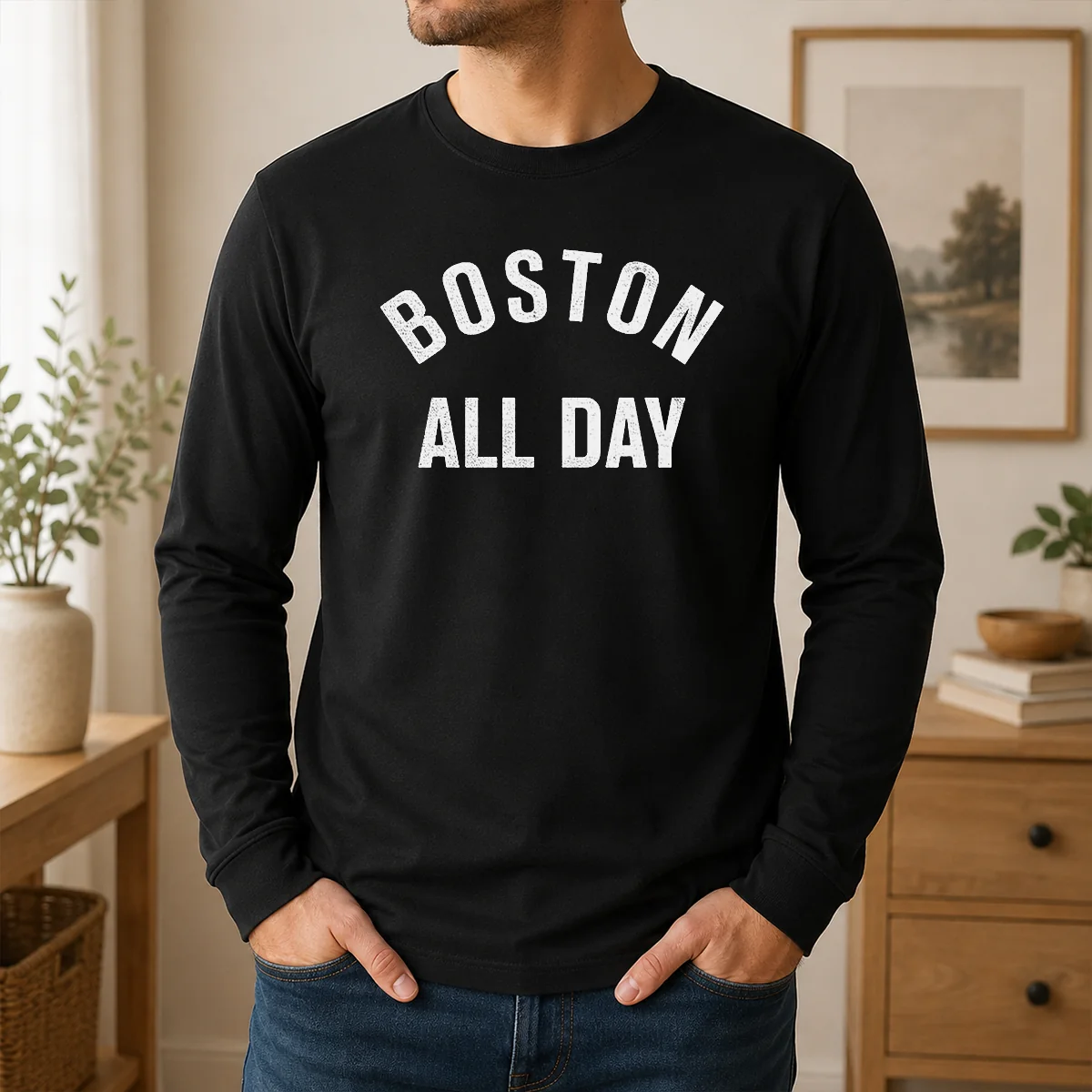 Awesome Boston All Day Shirt - Image 6