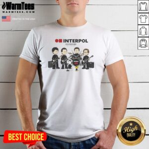 Interpol Snoopy Charlie Brown Peanuts NYC Est 1997 Shirt