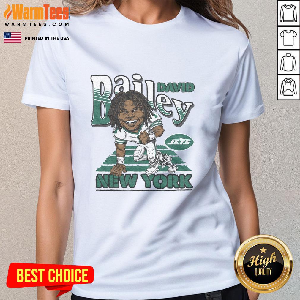 Awesome New York Jets David Bailey T-Shirt - Image 3
