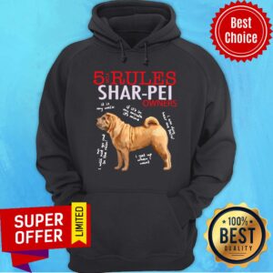 Alternative view of Awesome 5 Rules Shar Pei Owners Shirt