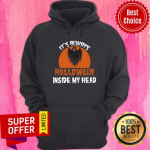 Alternative view of It's Always Halloween Inside My Head Bat Shirt