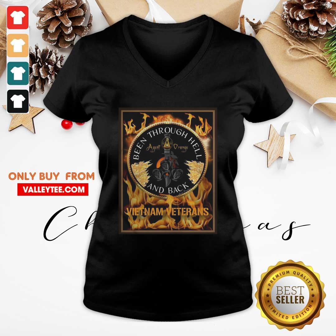 Top Been Through Hell Agent Orange And Back Vietnam Veterans Shirt - Image 3