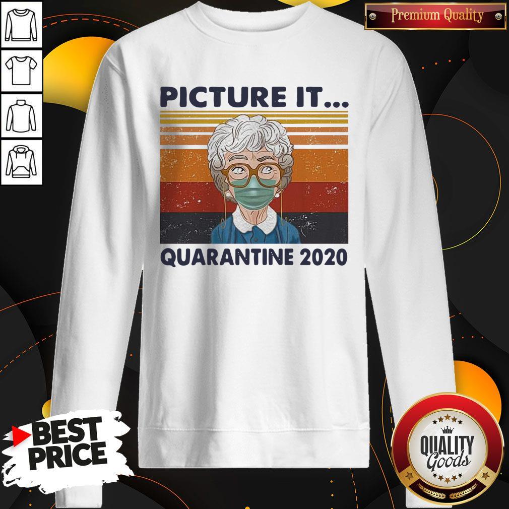 Awesome Golden Girls Mask Picture It Quarantine 2020 Vintage Retro Shirt - Image 5