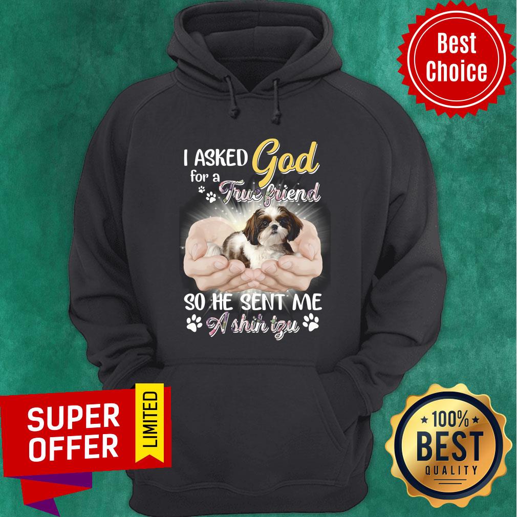 I Asked God For A True Friend So He Sent Me A Shih Tzu Shirt - Image 2