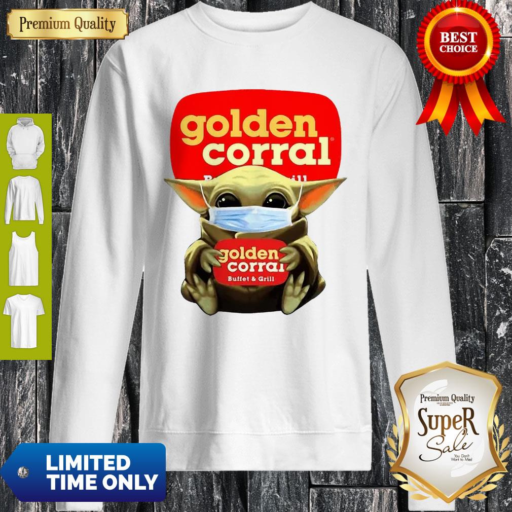 Cute Baby Yoda Mask Golden Corral Coronavirus Shirt - Image 4