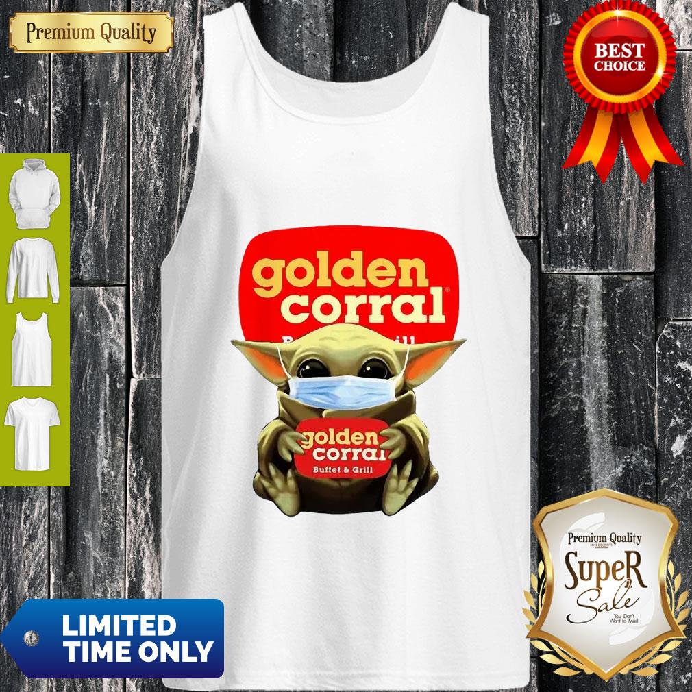 Cute Baby Yoda Mask Golden Corral Coronavirus Shirt - Image 3
