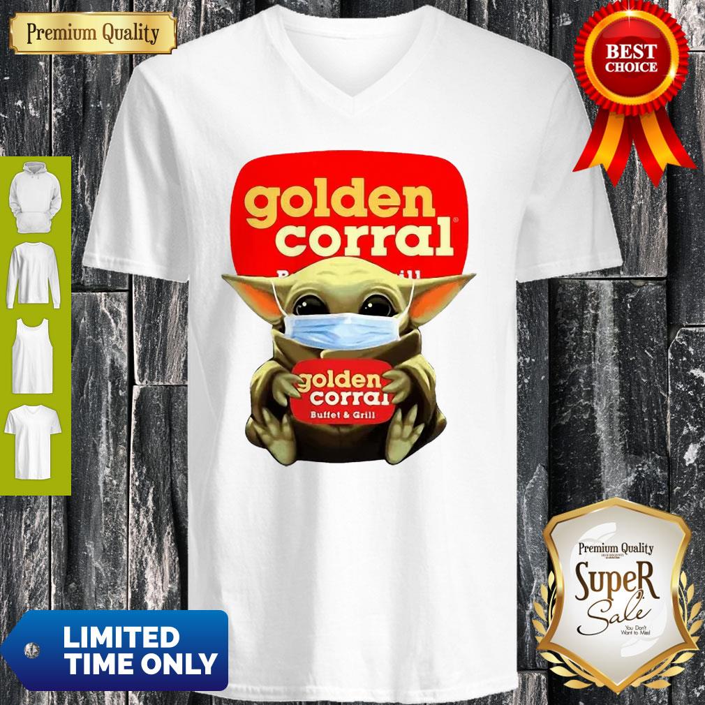 Cute Baby Yoda Mask Golden Corral Coronavirus Shirt - Image 2