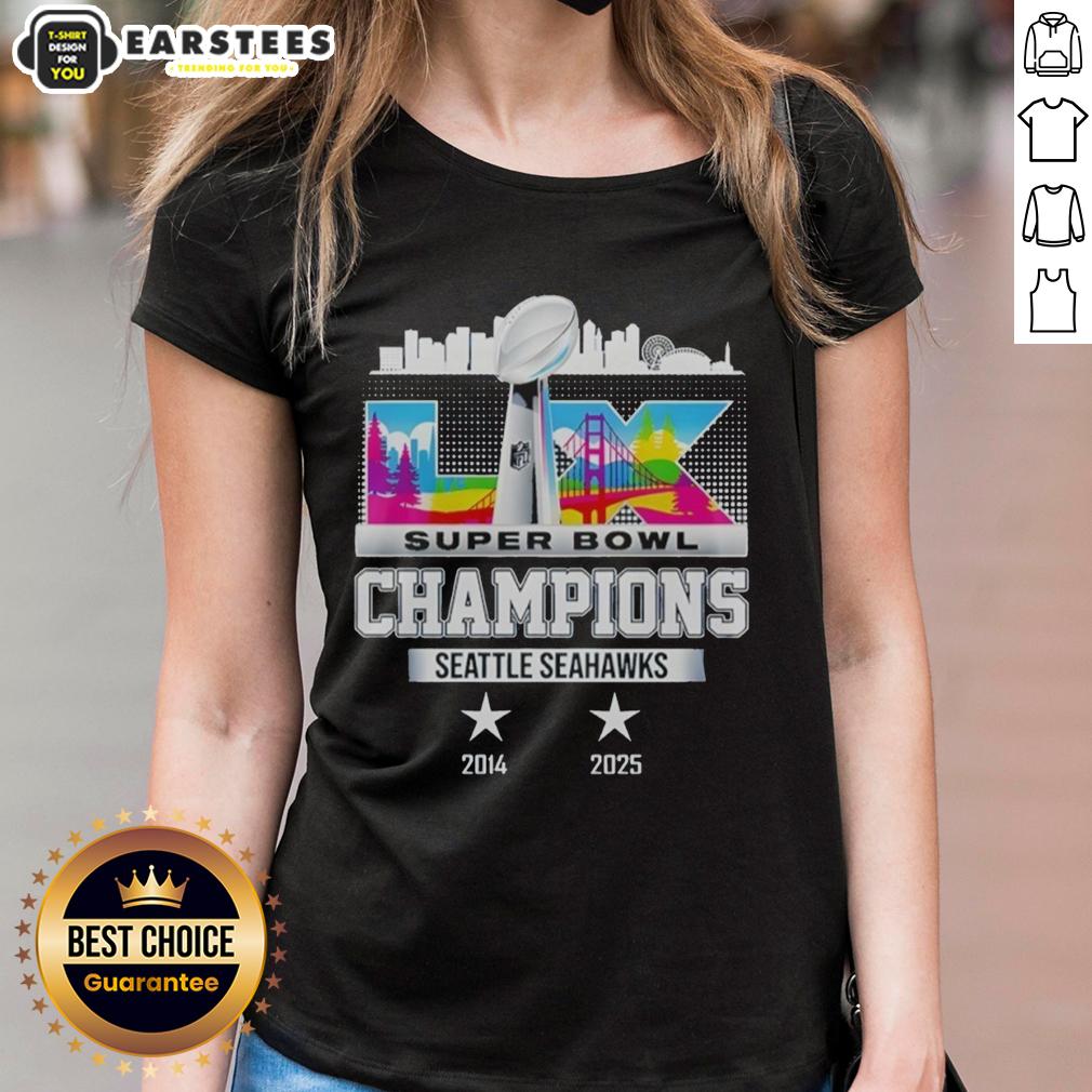 Good Seattle Seahawks 2014-2025 Super Bowl Lx Champions Retro T-Shirt - Image 3