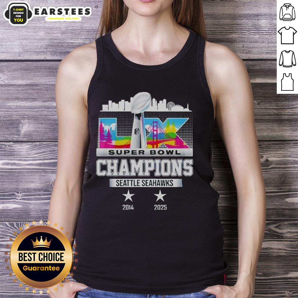 Good Seattle Seahawks 2014-2025 Super Bowl Lx Champions Retro T-Shirt - Image 4