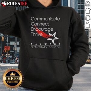 Alternative view of Official Communicate Encourage Thrive Caywood Elementary School T-Shirt