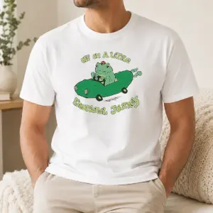 Hot Top Off On A Little Emotional Journey Frog In A Pickle Car Shirt