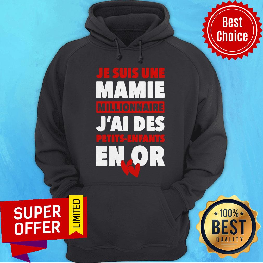 Je Suis Une Mamie Millionnaire J’ai Des Petits Enfants Enor Hearts Shirt - Image 3