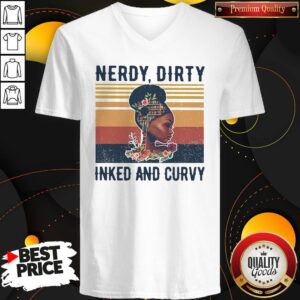 Alternative view of Nice Black Girl Nerdy Dirty Inked And Curvy Vintage Shirt