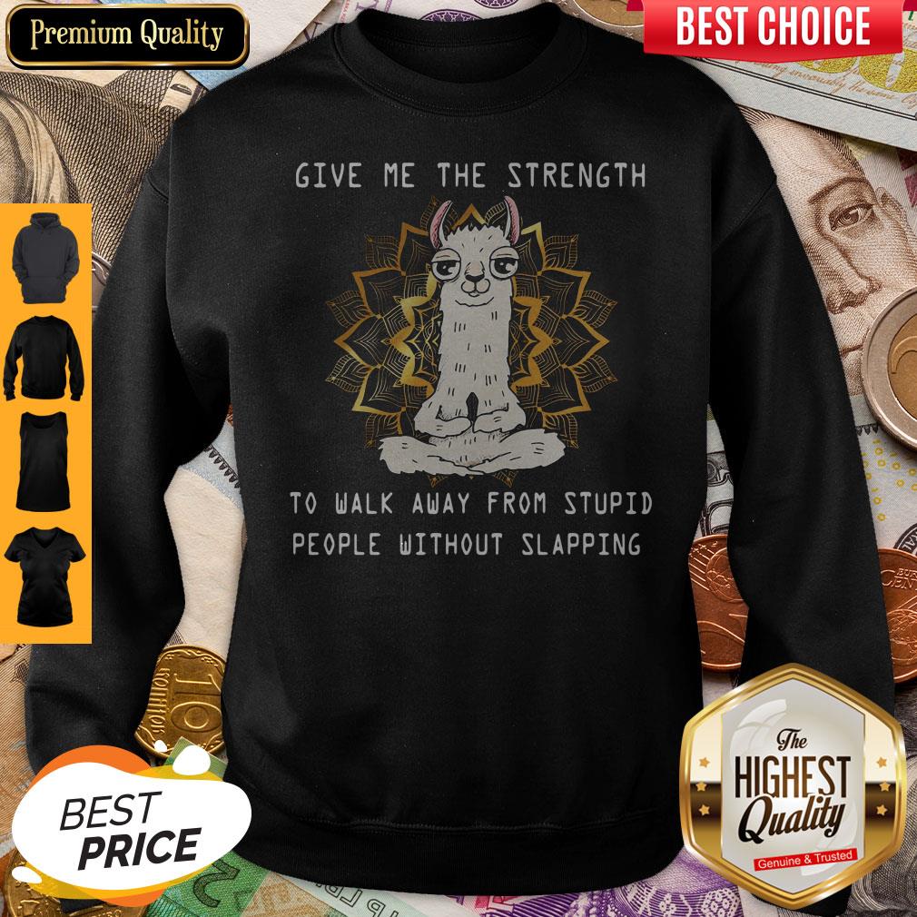 Sheep Yoga Give Me The Strength To Walk Away From Stupid People Without Slapping Shirt - Image 4