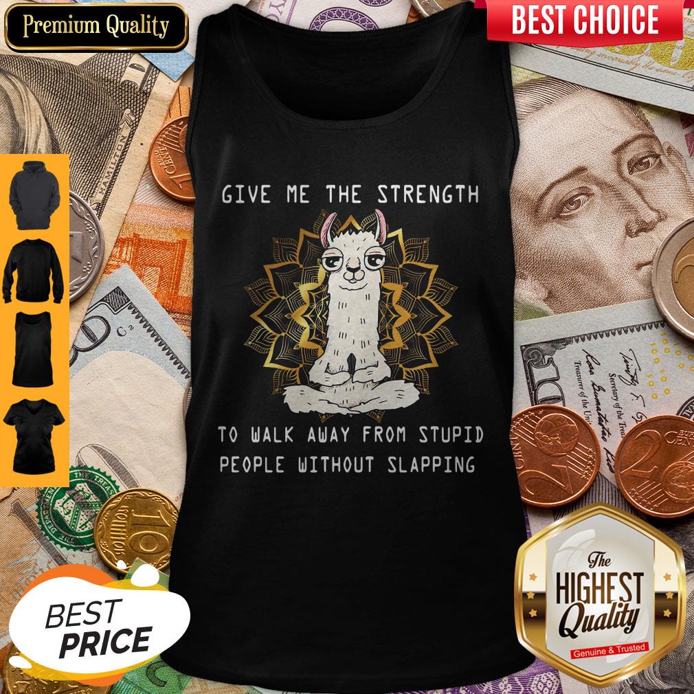 Sheep Yoga Give Me The Strength To Walk Away From Stupid People Without Slapping Shirt - Image 3