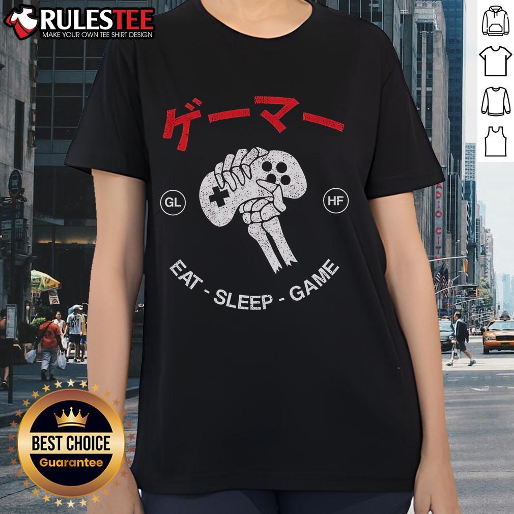 Awesome Eat Sleep Game Vintage T-Shirt - Image 3