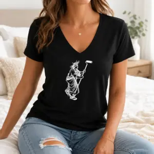 Alternative view of Pretty Premium Statue Of Liberty Painting With A Paint Roller Icon Meme Shirt