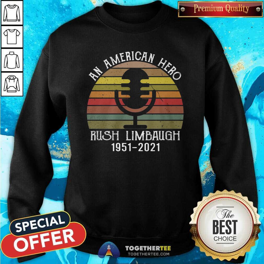 Top An American Hero Rush Limbaugh Micro Vintage Shirt - Image 2