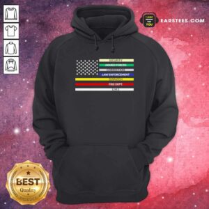 Alternative view of Awesome First Responder American Flag Shirt