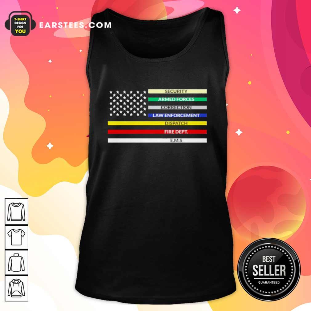 Awesome First Responder American Flag Shirt - Image 4