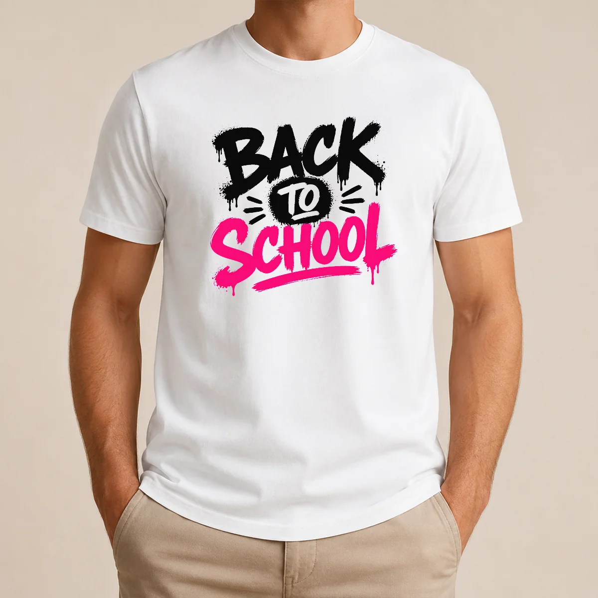Good Pretty Brush Script Back To School Yellow Outline Shirt