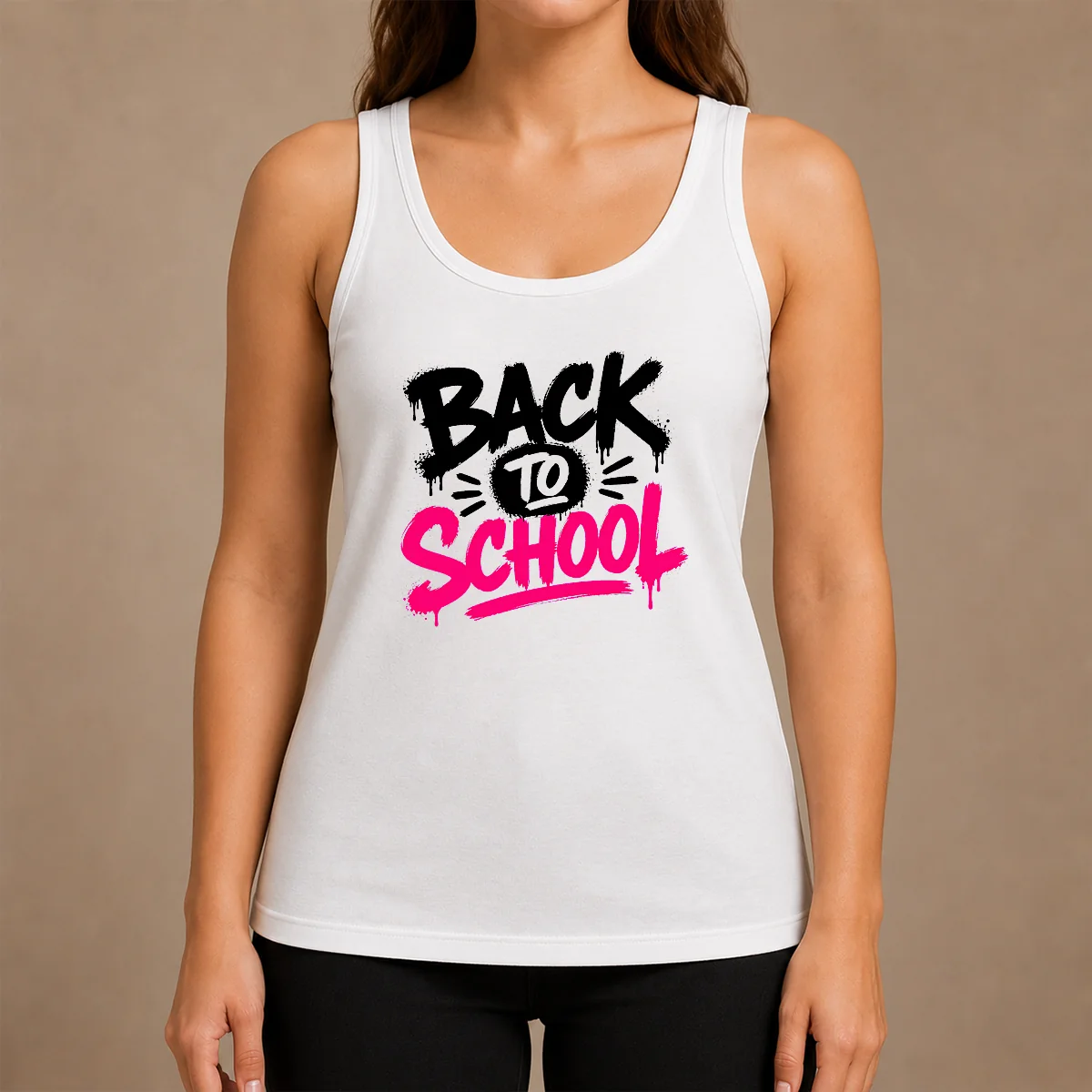 Good Pretty Brush Script Back To School Yellow Outline Shirt - Image 3