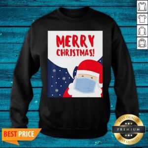 Alternative view of Nice Merry Christmas With Santa Wearing A Mask Shirt