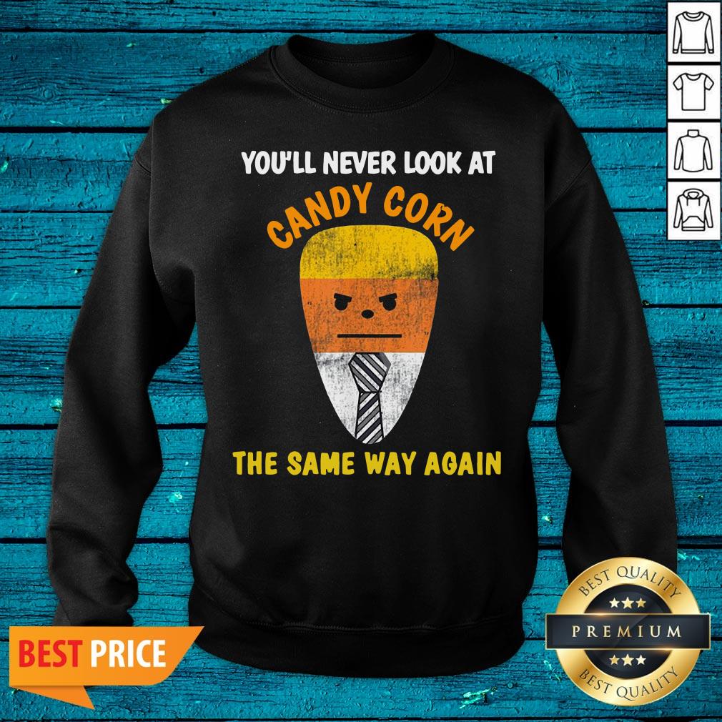 Premium Candy Corn Trump Costume Halloween Candy Shirt - Image 2