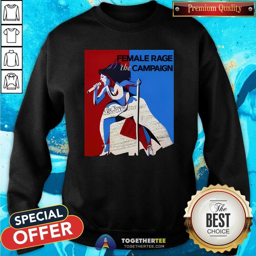 Official Female Rage The Campaign Kamala Harris T-Shirt - Image 5
