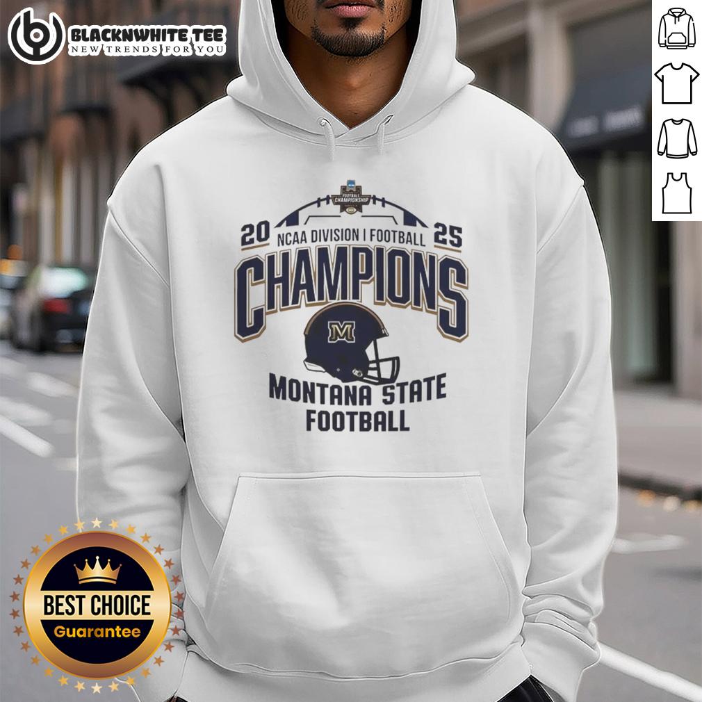 Premium Montana State Bobcats NCAA Division I Football Champions 2025 Helmet Logo T-Shirt - Image 2