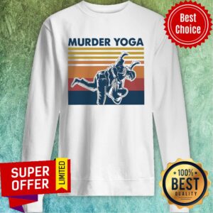 Alternative view of Funny Jiu Jitsu Murder Yoga Vintage Shirt
